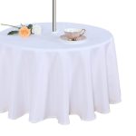 Fitable Table Cover Outdoor and Indoor Tablecloth - Washable Waterproof Wrinkle Free Table Cloth with Zipper and Umbrella Hole for Spring/Summer