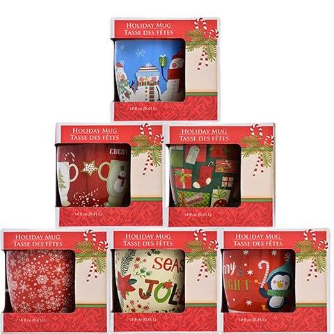 4d3eed04e96e24582cb2fb9a005c752b7e95f99a246c178aab24a905fdccfb0a.jpg Gift-Boxed Christmas Holiday Mug 12 oz Design Assorted Among Those Pic - Image 1