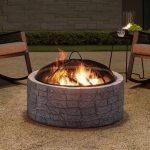 Sunjoy Stone 26 in Round Wood Burning Fitpit