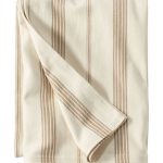 L.L.Bean Organic Cotton Blanket Stripe Full/Queen Sheets Bedding Natural/Barley : One Size