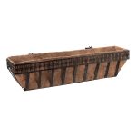 Mainstays Lattice Metal Window Box with Coco-Fiber Liner - Bronze - 30 in