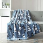 Mainstays Blue Dogs Plush Throw Blanket 50 inch x 60 inch