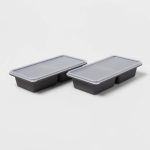 1 Cup Freeze Cube Molds with Lid (Set of 2) Makes Two 1-Cup Portions - Made by Design