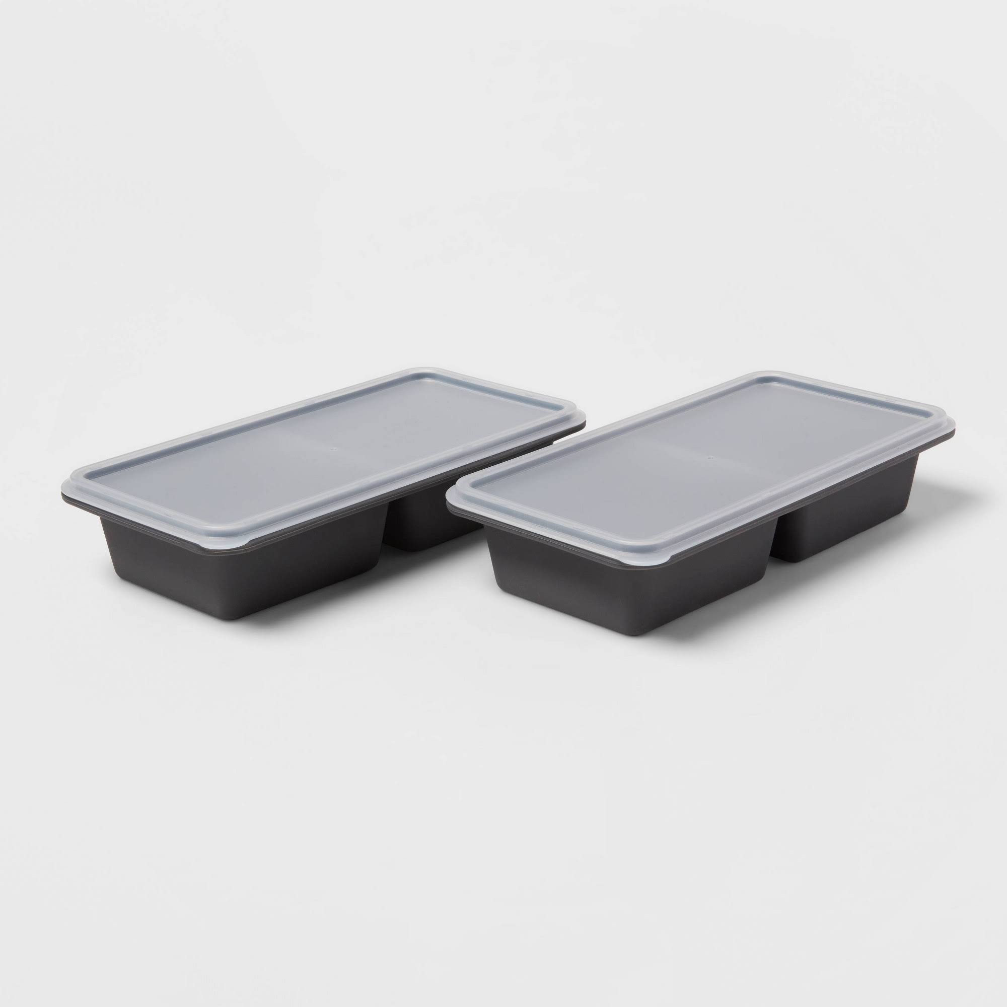4d82868e99554798d56bea108d7f5f81c352bf3526f20874ee147ba0e7f92fe6.jpg 1 Cup Freeze Cube Molds with Lid (Set of 2) Makes Two 1-Cup Portions - Made by Design - Image 1