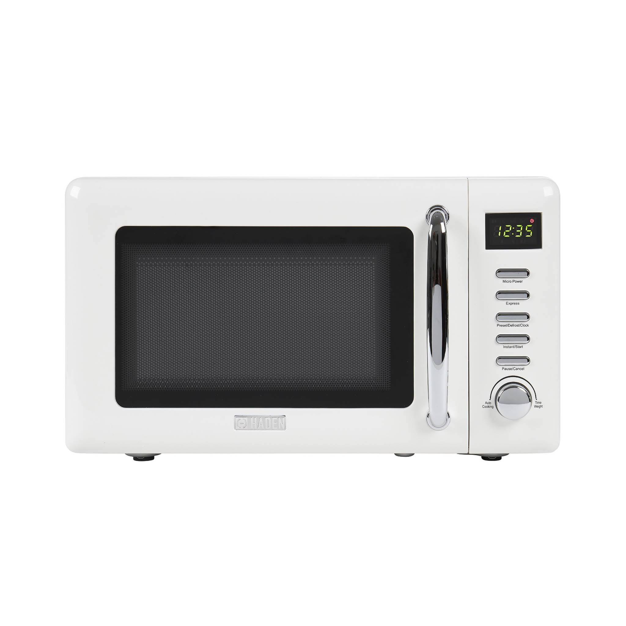 4d9351bf3a334f6d3aa3fee2ff17a95da5e877ff4f7e8af7317fcb6e98f5564a.jpg Haden Heritage 700-Watt Microwave - Ivory White - Image 1