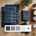Member's Mark Hotel Premier Collection by Member��s Mark 6-Piece Luxury Bath Towel Bundle, Indigo