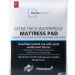 Mainstays Extra Thick Waterproof Mattress Pad, Full, White
