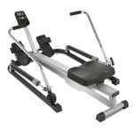 290 lb Rowing Machine, Hydraulic Machine Rower with 12 Level Adjustable Resistance and LCD Monitor, Exercise Equipment for Home Fitness Full Body Workout Cardio Training