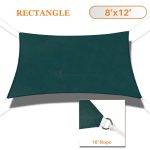 Sunshades Depot 8' x 12' Sun Shade Sail Rctangle Permeable Canopy Dark