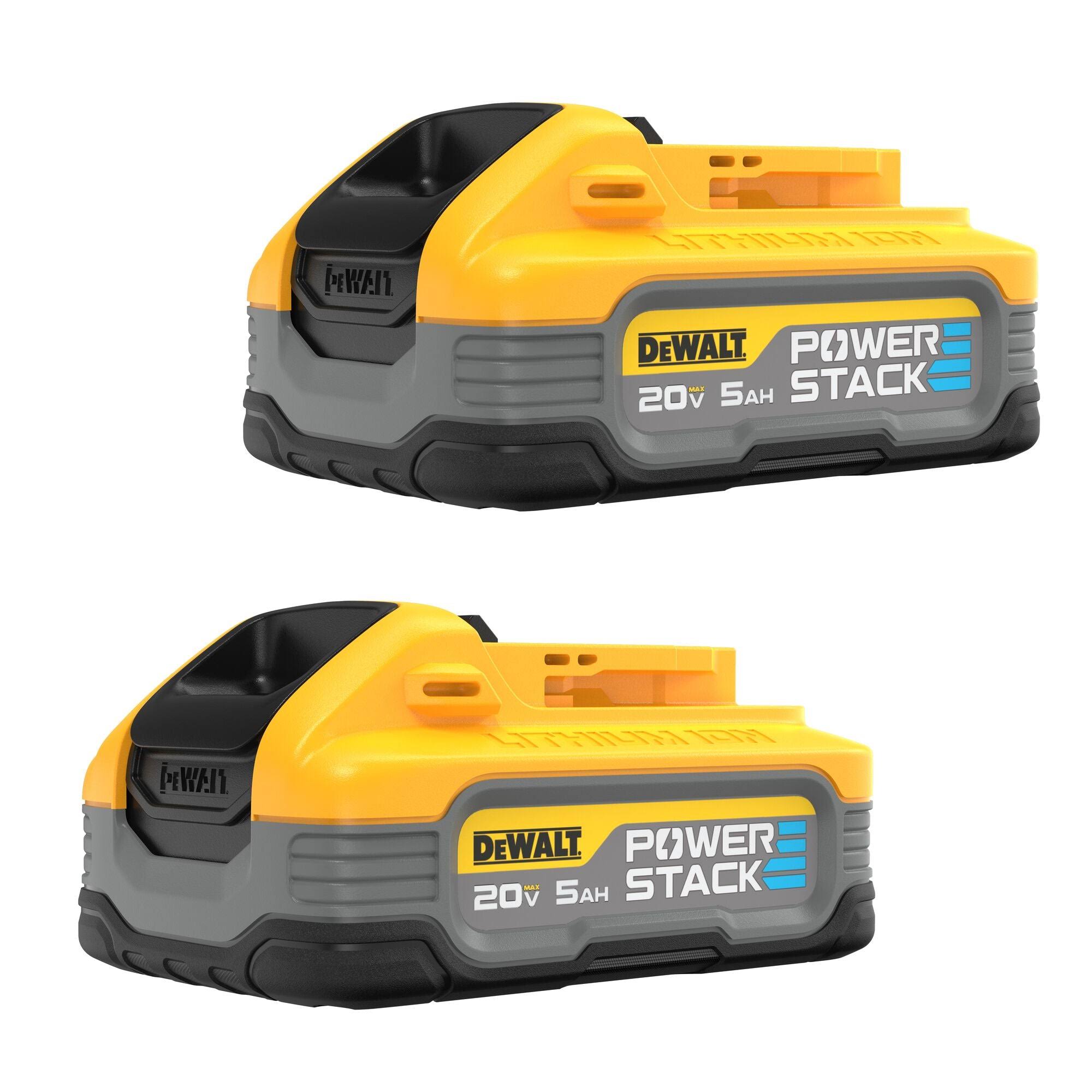 4e099df382ec555e0ae940360e8d23857440159f65bb1e1e19bdcb8b23404f67.jpg DeWalt DCBP520-2 20V Max Powerstack 5Ah Battery 2-Pack - Image 1