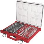 Milwaukee 1/4 & 3/8 Drive 106pc SAE & Metric Ratchet & Socket Set PACKOUT 48-22-9486-Instock