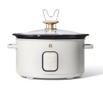 Beautiful 6qt Programmable Slow Cooker, White Icing by Drew Barrymore