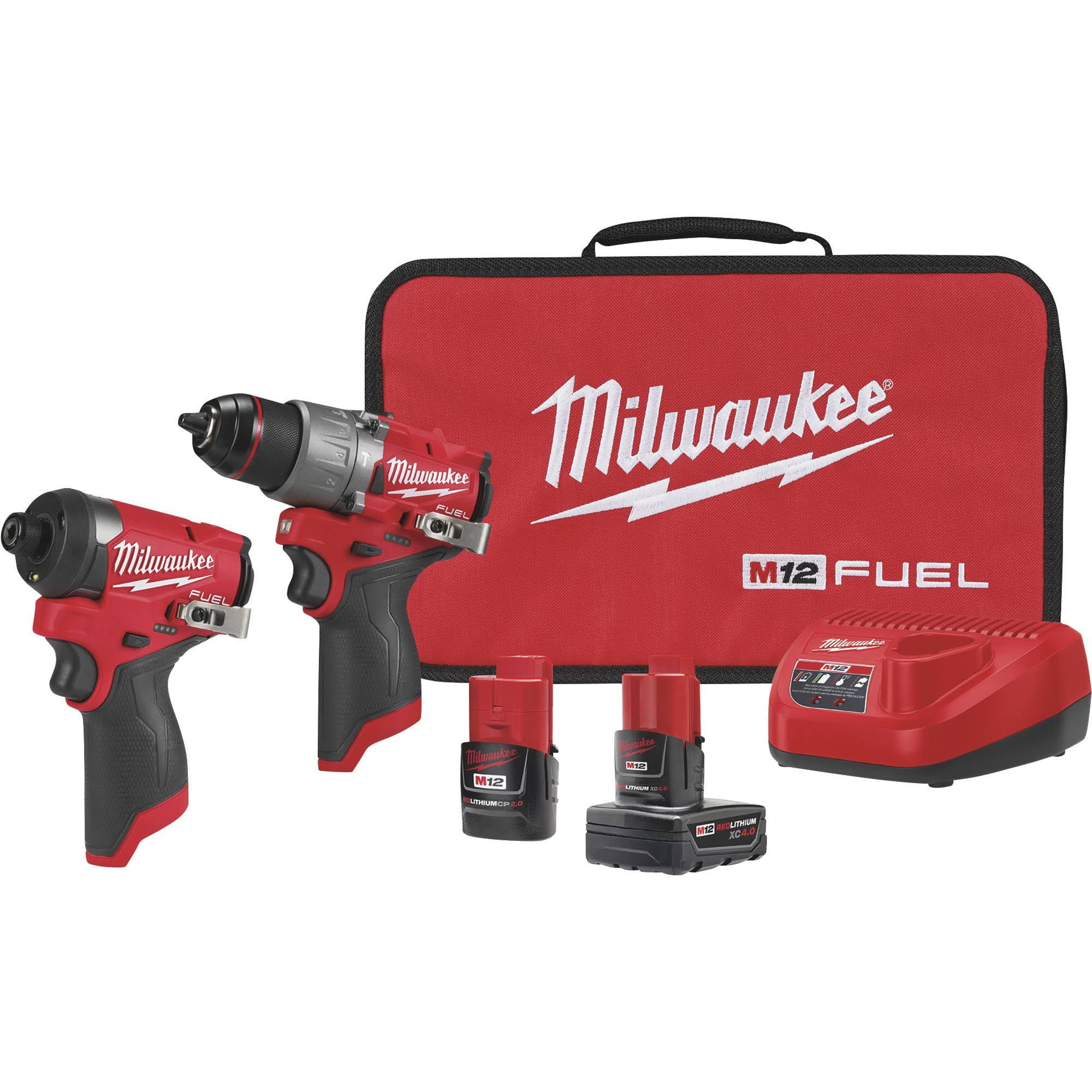 4e3b6a1edc9365331ef15830a7672a01b31dae7c82cff54d130277743615026e.jpg Milwaukee 3497-22 M12 Fuel 2-Tool Combo Kit - Image 1
