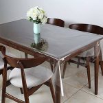 Walrus Clear Vinyl Tablecloth Protector Waterproof/Oil-Proof Rectangle Plastic Transparent Sheet Table Cover 54x120 inch