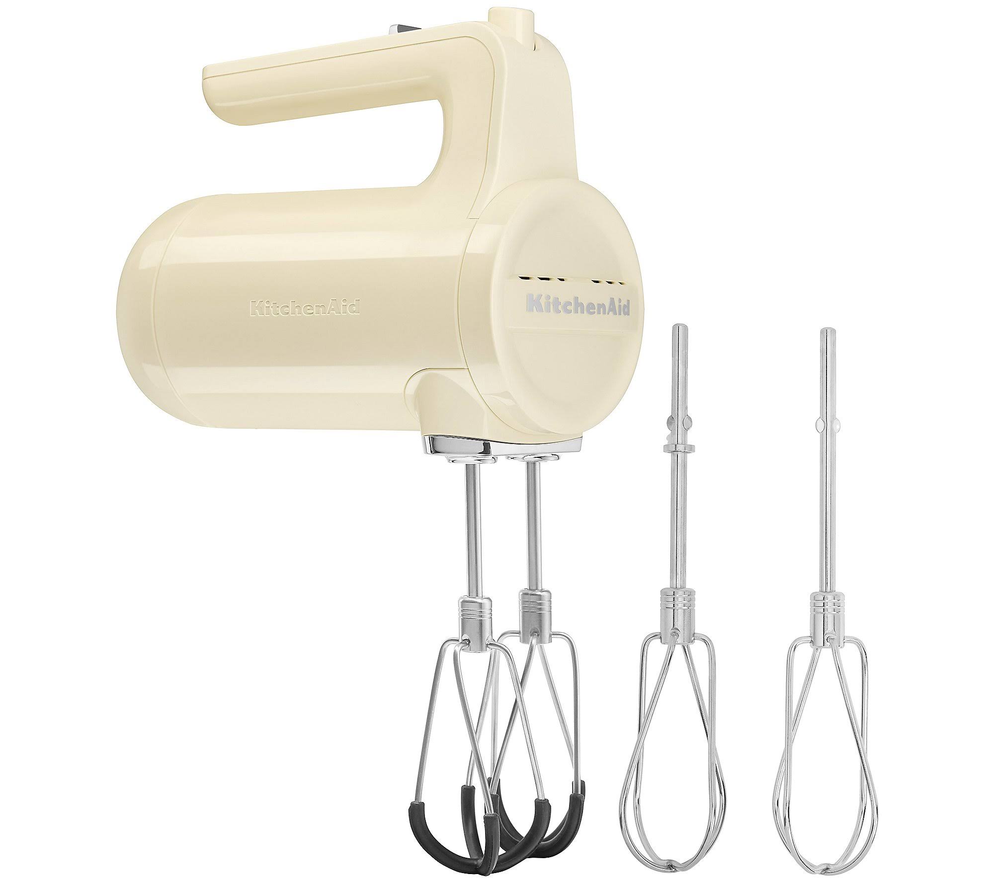 4e61d73cd9407d16b6d25c3f2b758eff4ba9f0e70f5bf619b70e1289afd5fc07.jpg KitchenAid Cordless 7-Speed Hand Mixer w/FlexEdge Beaters ,Almond Cream - Image 1