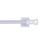 Mainstays Cameron 16-28 inch Adjustable Multi-Use Magnetic Drapery Rod, 7/16 inch Diameter, Silver