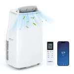 15000 BTU Portable Air Conditioner with WiFi & APP Control, 4-in-1 AC Unit with Fan, Dehumidifier & Sleep Mode, 24H Timer, Cools up to 750 Sq.Ft