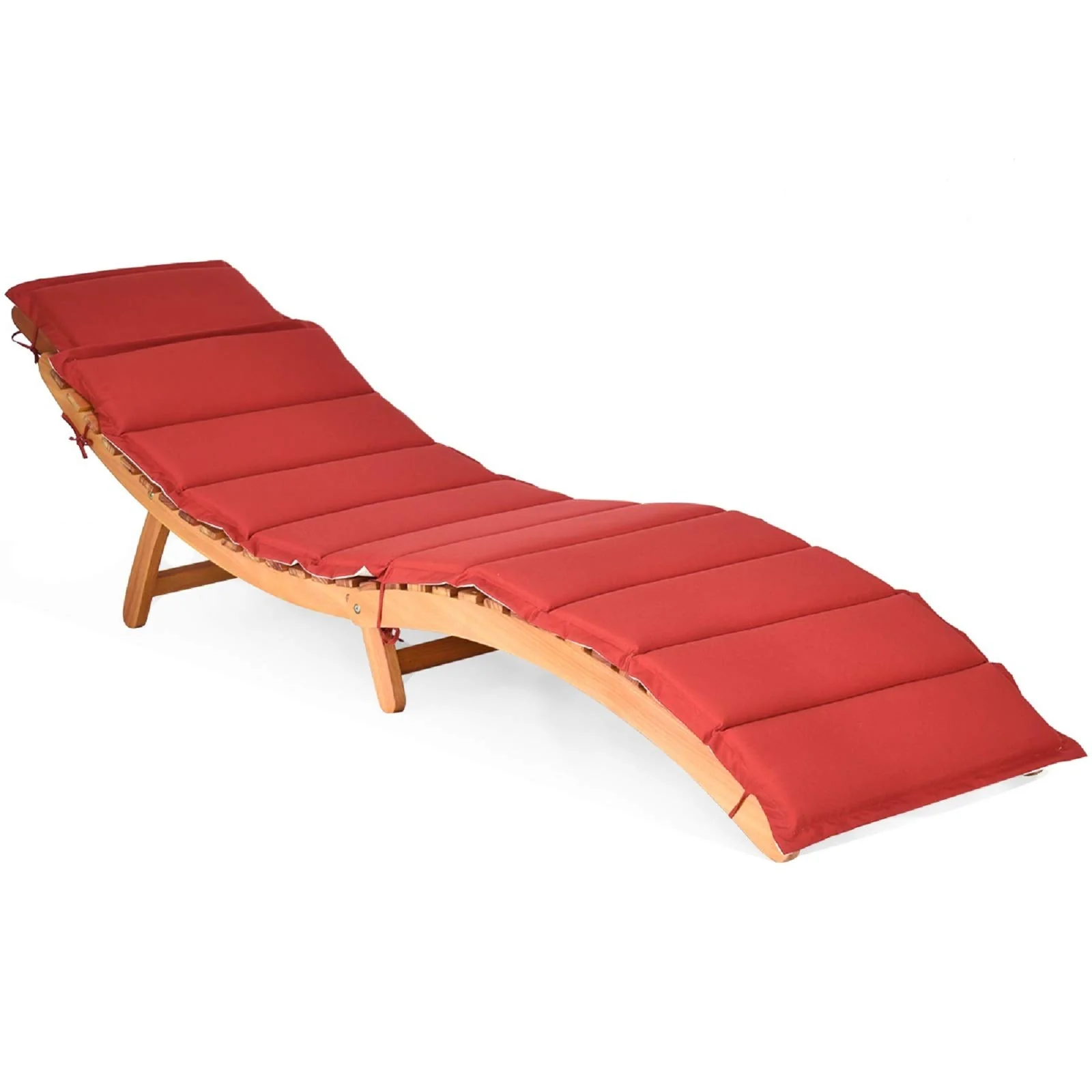 4e7d531b6df1cee1b757521498fae18c62067956e32d6ff197f42d81cda283d2.webp Tangkula Folding Patio Lounge Chair, Solid Eucalyptus Wood Sun Lounger Chair - Image 1