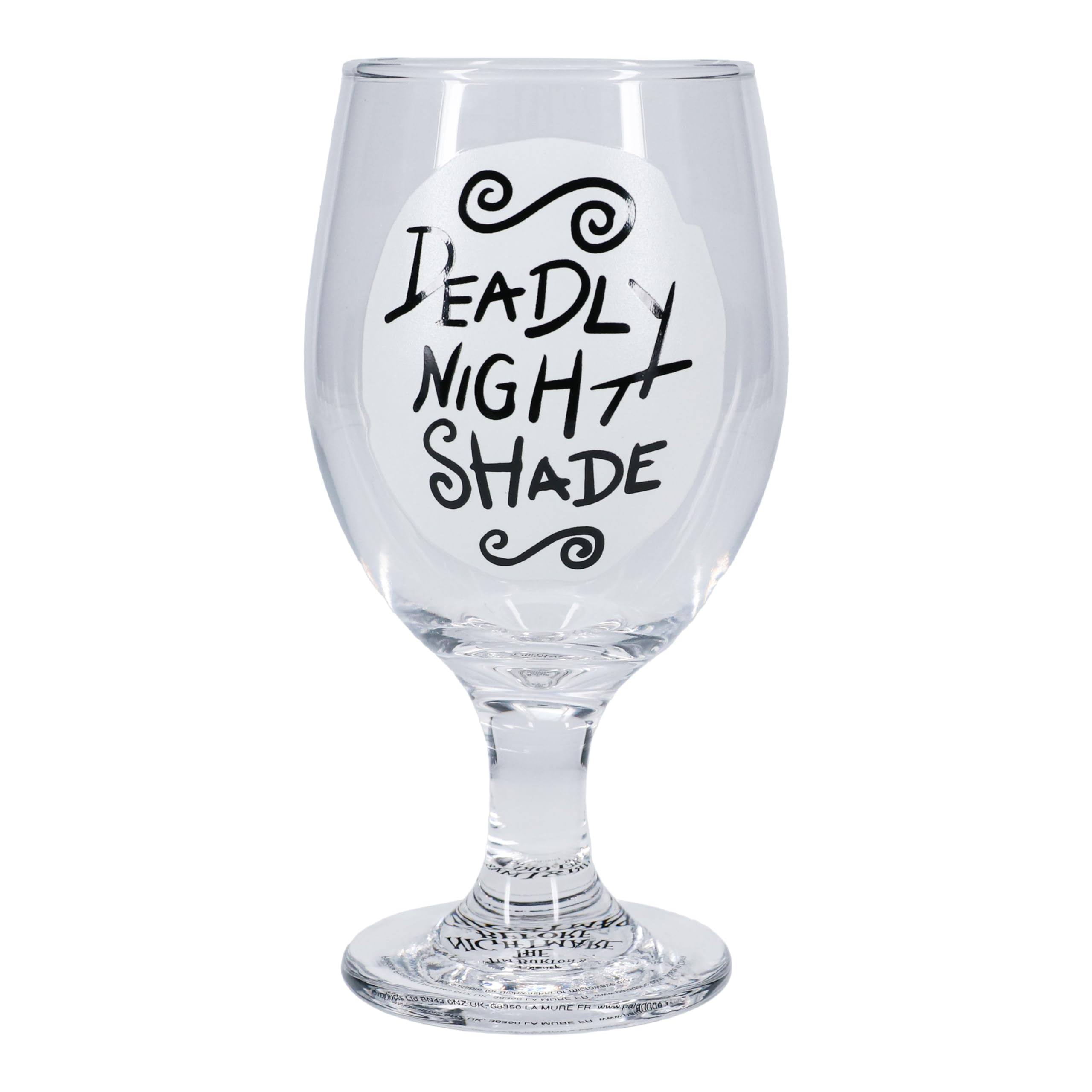 4ef8fd3b10e00c3613104d9ee6adfd73186b0da643bcab224d0e94dcef2014ce.jpg Nightmare Before Christmas Glow in The Dark Glass - Image 1