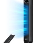 Dreo Nomad One Tower Fan with Remote, 24ft/s Velocity Quiet Cooling Fan, 90 Oscillating Fan with 4 Speeds, 4 Modes, 8H Timer, Bladeless Fan, Standing
