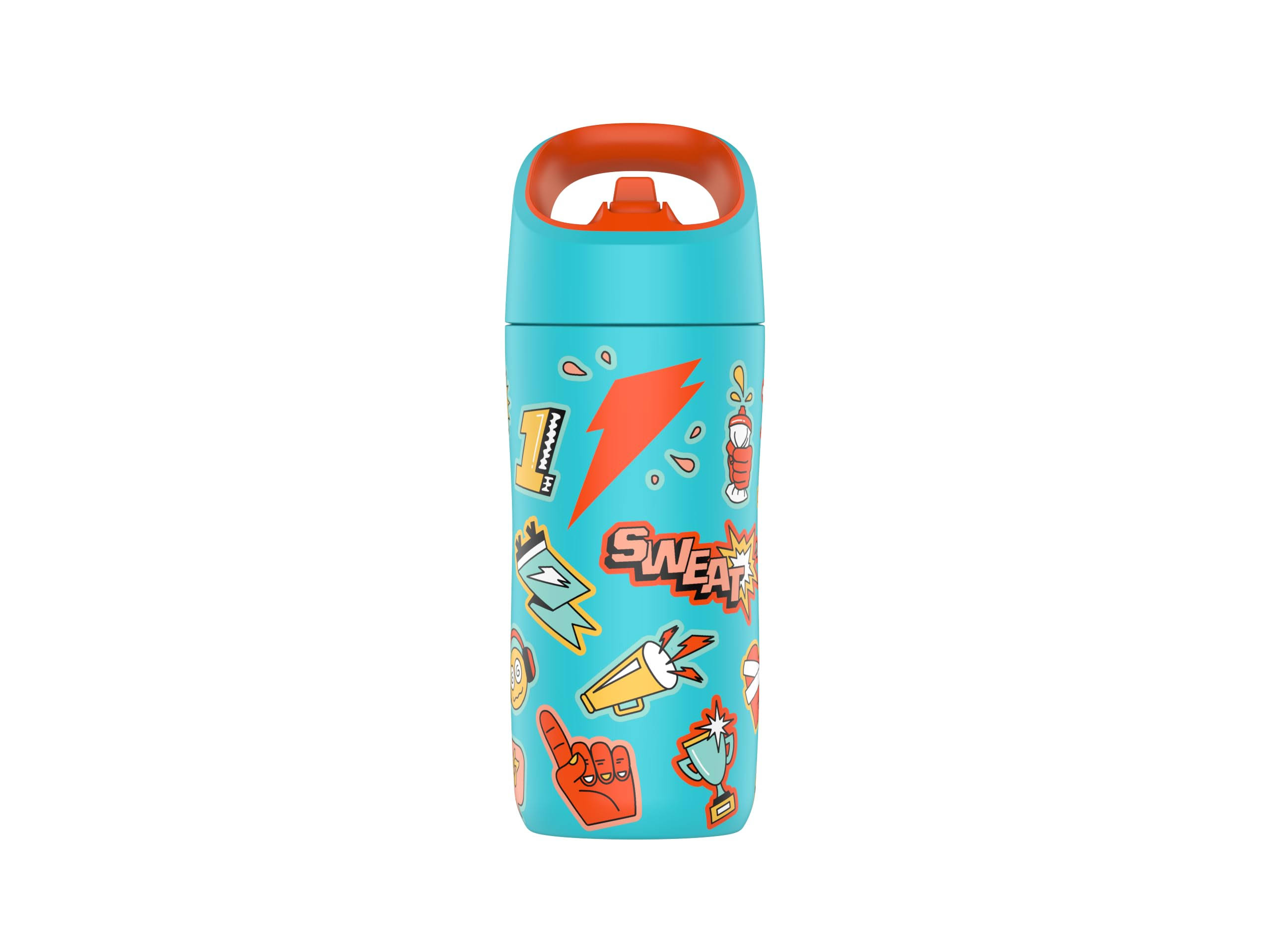 4f0a21fe10dd027939c61be93df7f27c84fc582dcee0f352ec2ccc64059f30e2.jpg Gatorade Kids Water Bottle Sticker Teal 12 oz - Image 1
