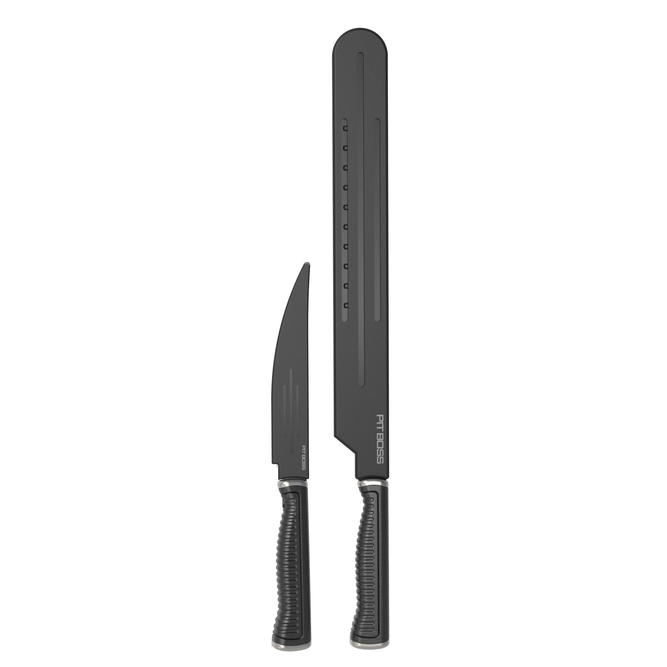 4f16d4563198eef9bc432e216944ad96001f5c5209af4b348bd1b915e761d737.jpg Pit Boss 2-Piece Brisket Carving Knife Set - Image 1