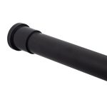 Style Selections 51-in to 86-in Matte Black Tension Single Straight Adjustable Shower Curtain Rod | SHLSNS04MB-86
