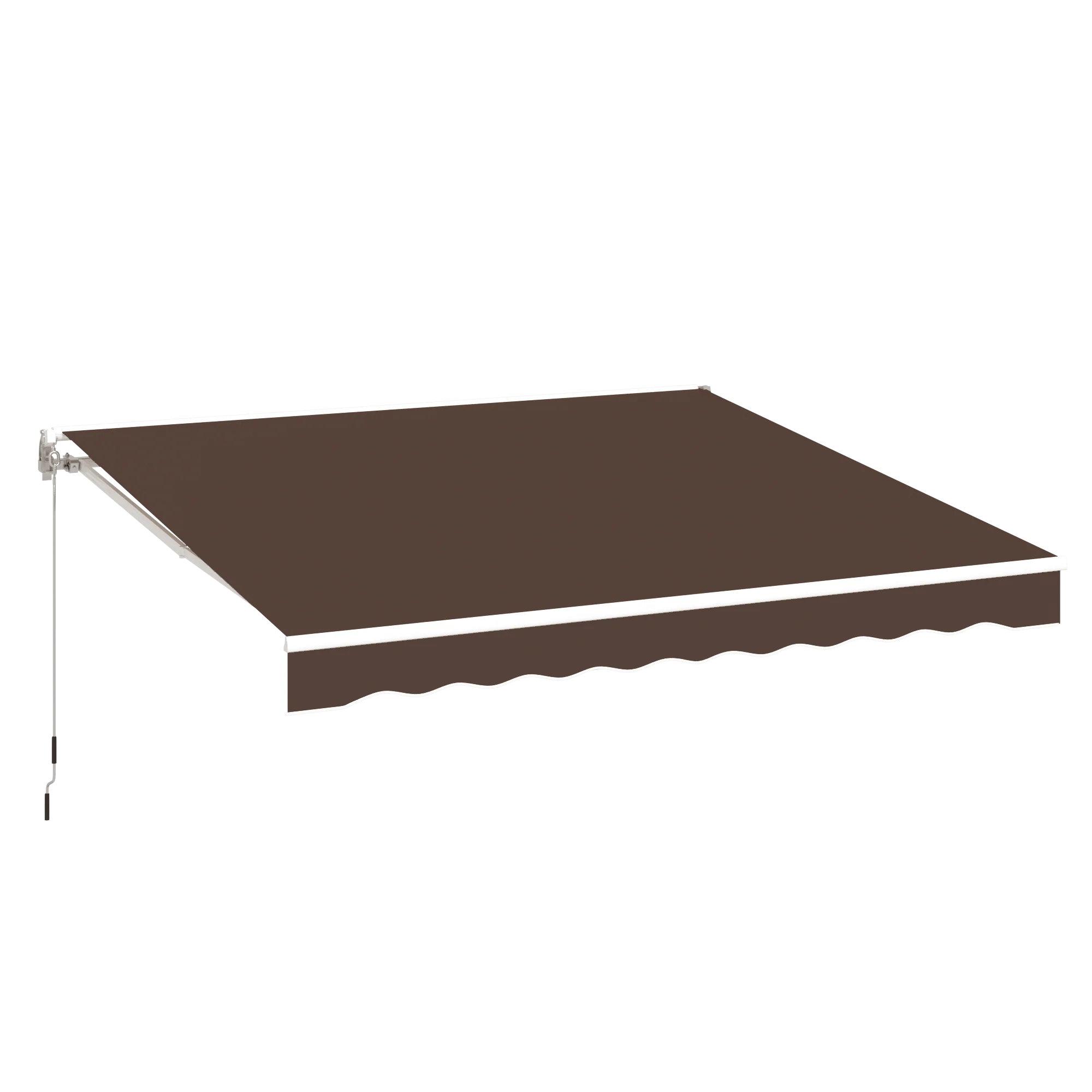 4f561061abf3bb914c83b6848f7410160ea22b61f915a14fae7ff7c06d2bec0f.webp AECOJOY 13'×10' Manual Retractable Awning Sun Shade, Patio Awning Canopy - Image 1