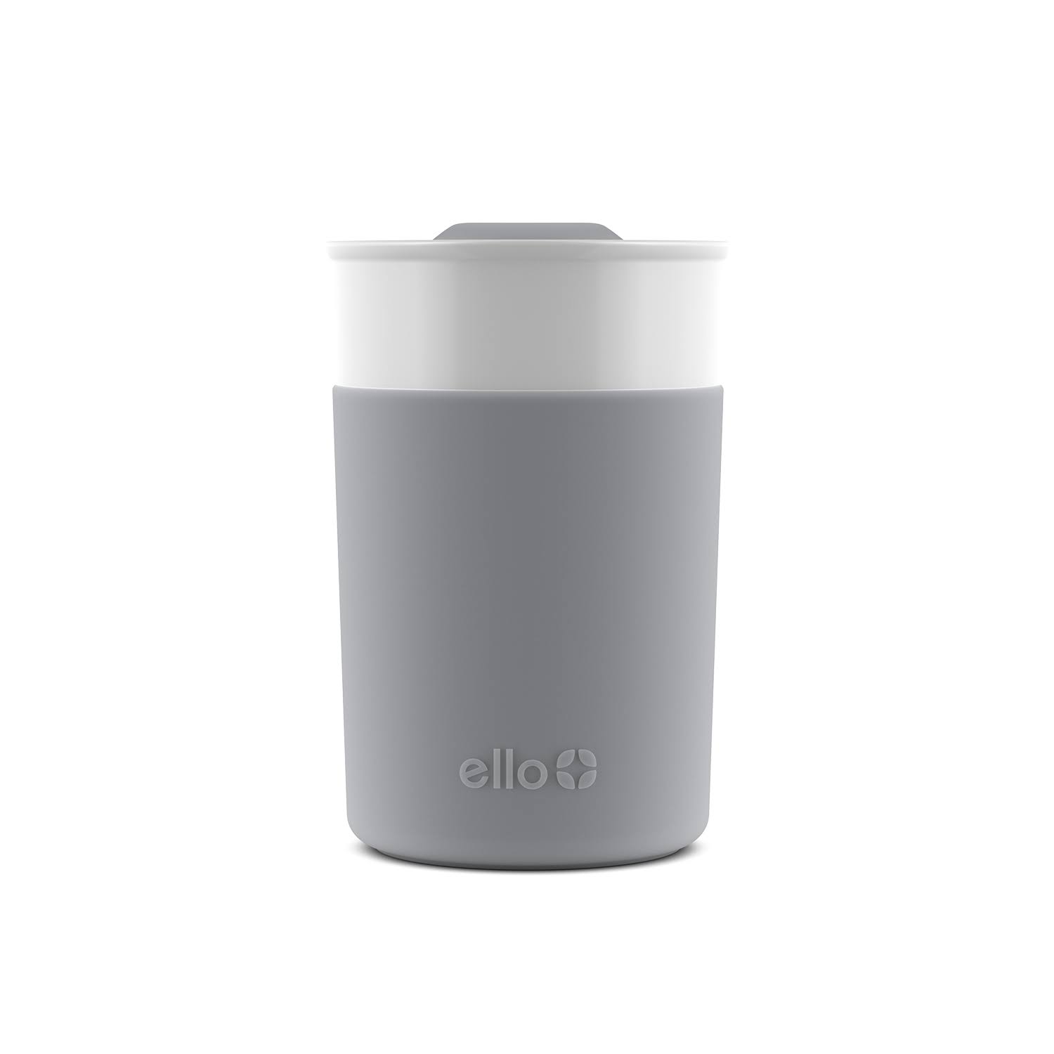 4f6423434714587c592cc979213ba8c64dec04fdcb1766cc96330fe4f9d99b4e.jpg Ello Archie Ceramic Thermos Mug with Lid - Cool Gray - 11 fl oz - Image 1