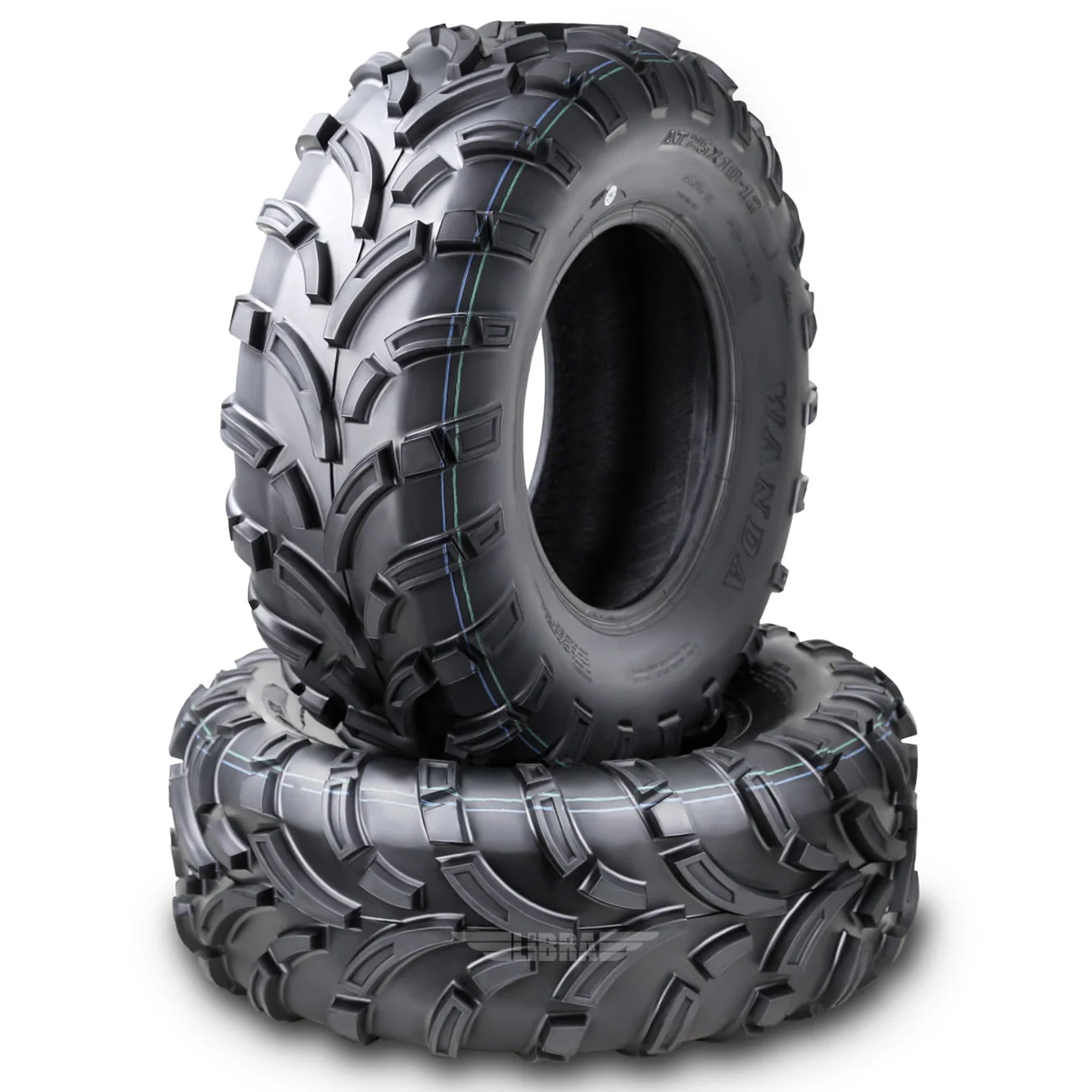 4f719961b9d797f28077a74a5331ca947de1576fe77578b8cd722a15799ba89d.webp Wanda ATV/UTV Tires 25x10 - 12 25x10x12 /6PR P373 - 10244, Set 2 - Image 1