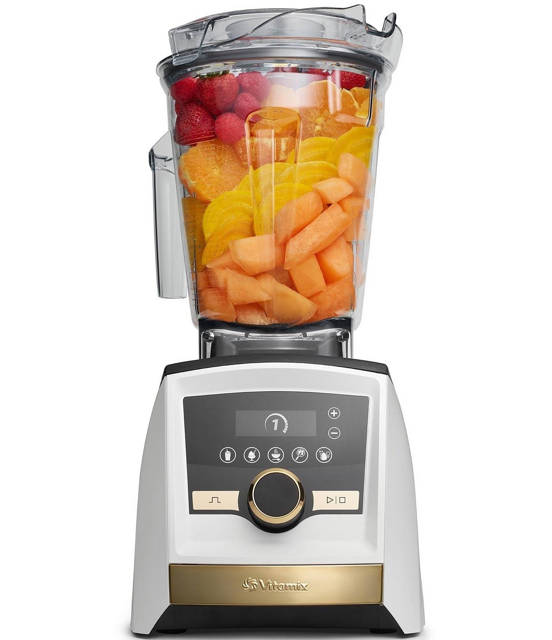 4f9ea454df1f69b9290627fc7d78eac7f61a34ed86b32a95aa37505ff9151ab9.jpg Vitamix Ascent Series A3500 Blender Gold Label White - Image 1