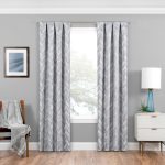 Eclipse Haley Blackout Window Curtain, Silver