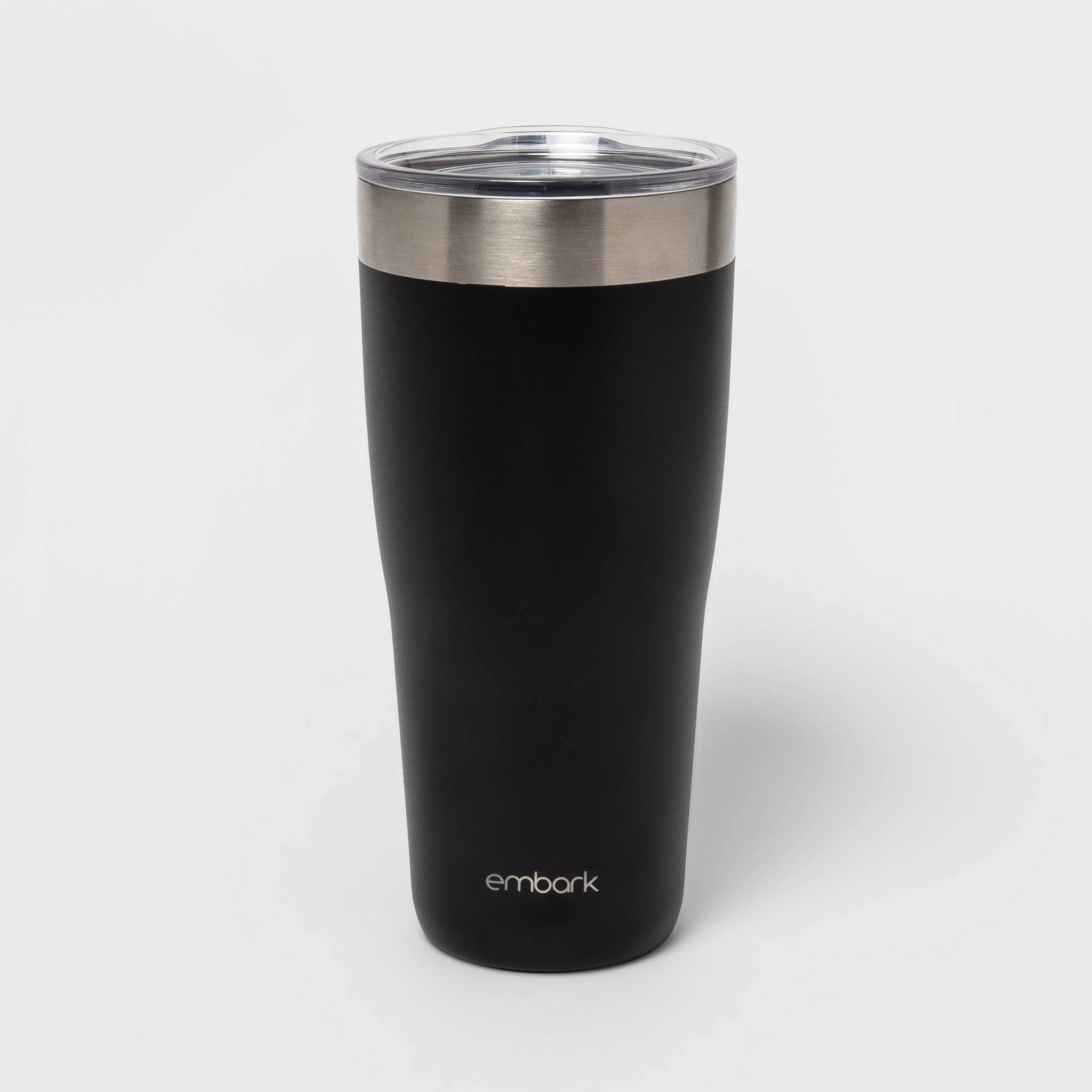 4fd2f932918eebe1d199a3048dd114599b87594c0869a4250907faaaf1e2af8e.jpg 30oz Stainless Steel Lidded Tumbler Black - Embark - Image 1