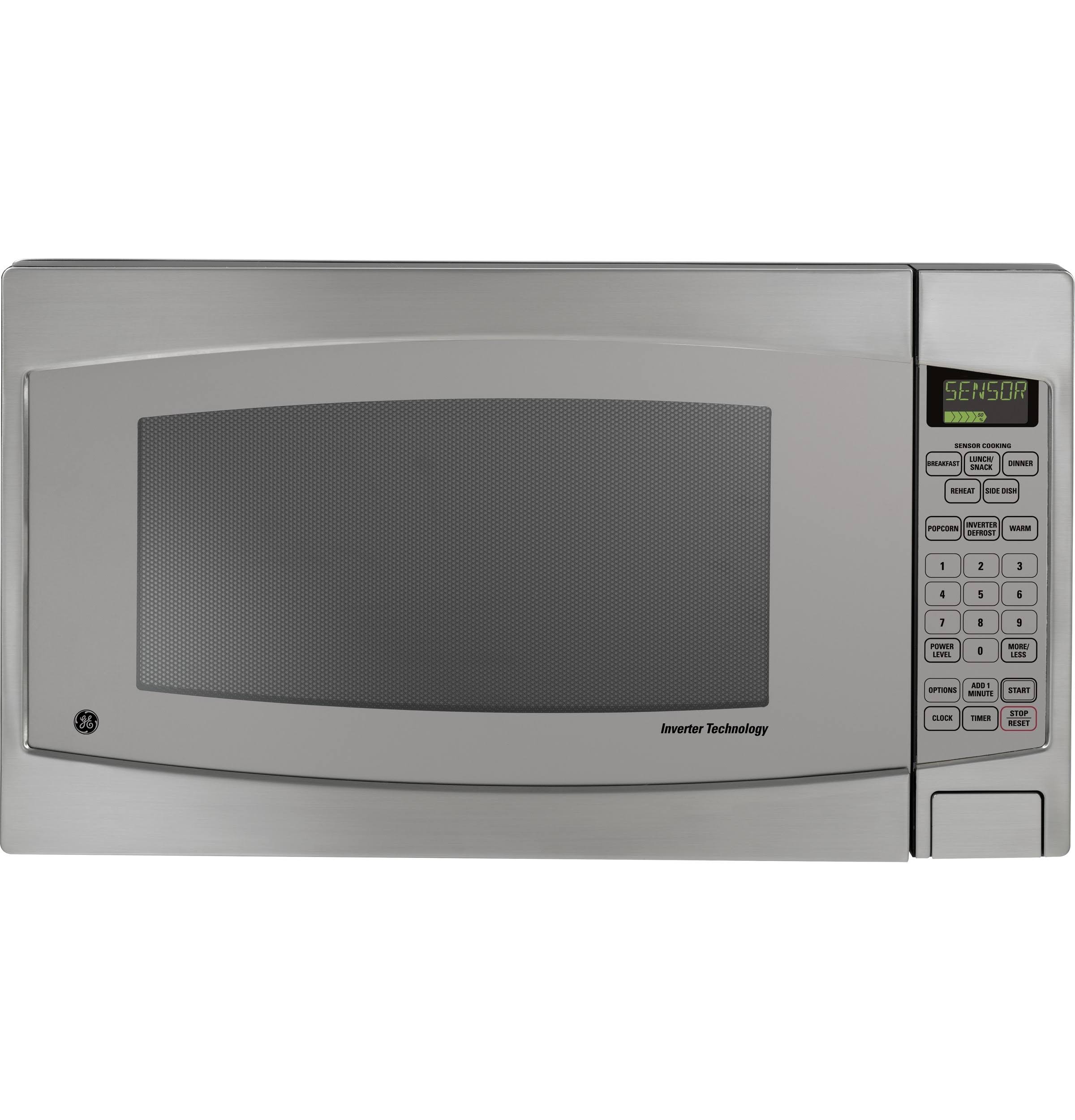 4fe11c3fd401b337f039556ce8b2b7e69d40eeca7a874cd5186ddf2dc585a4e3.jpg GE Profile 2.2 Cu. ft. Stainless Steel Countertop Microwave - Image 1