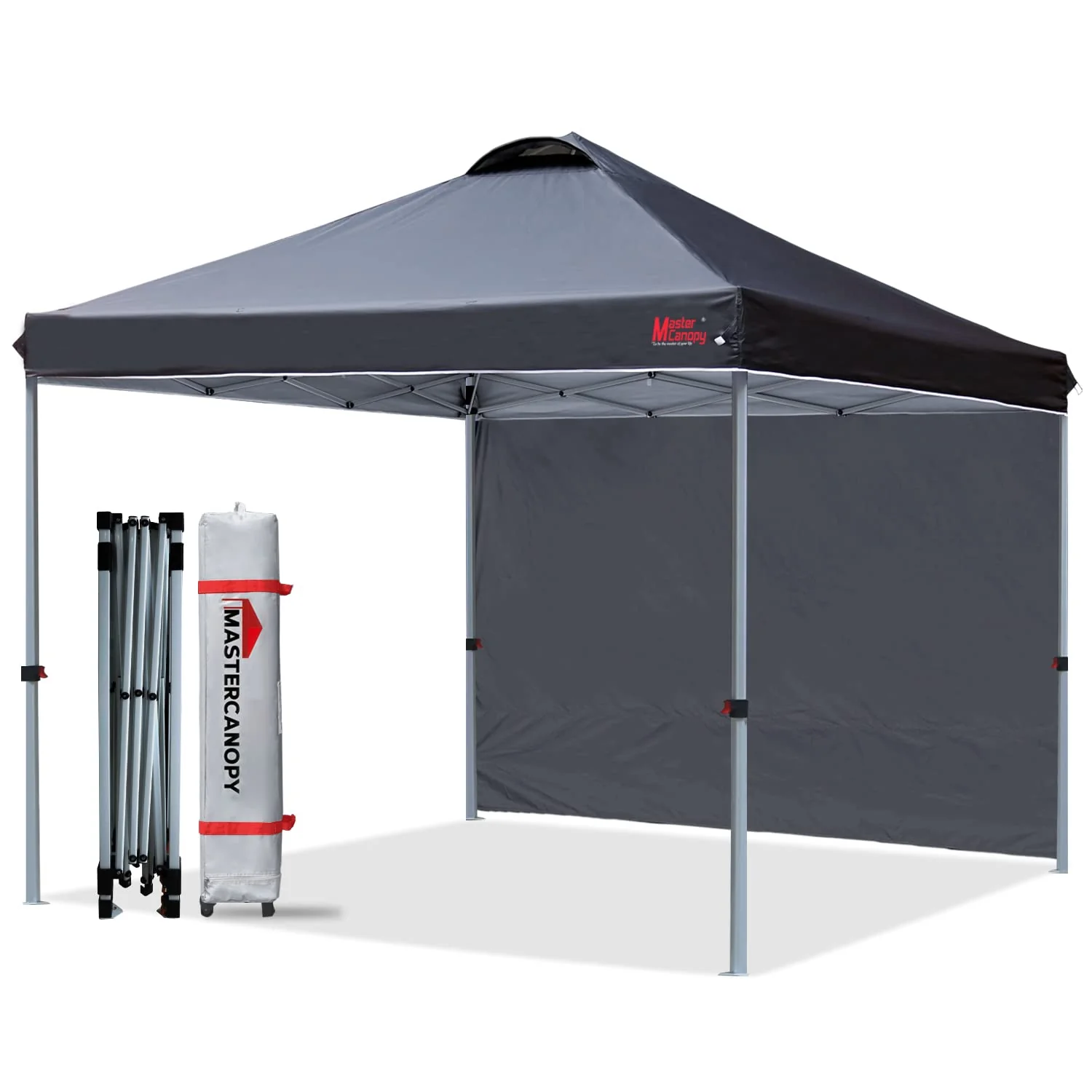 4ffc5009d34ee642f6dd90119ac9840a01e075b25d91f71f72ecd851c0301cec.webp MASTERCANOPY Durable Pop-up Canopy Tent with 1 Sidewall - Image 1
