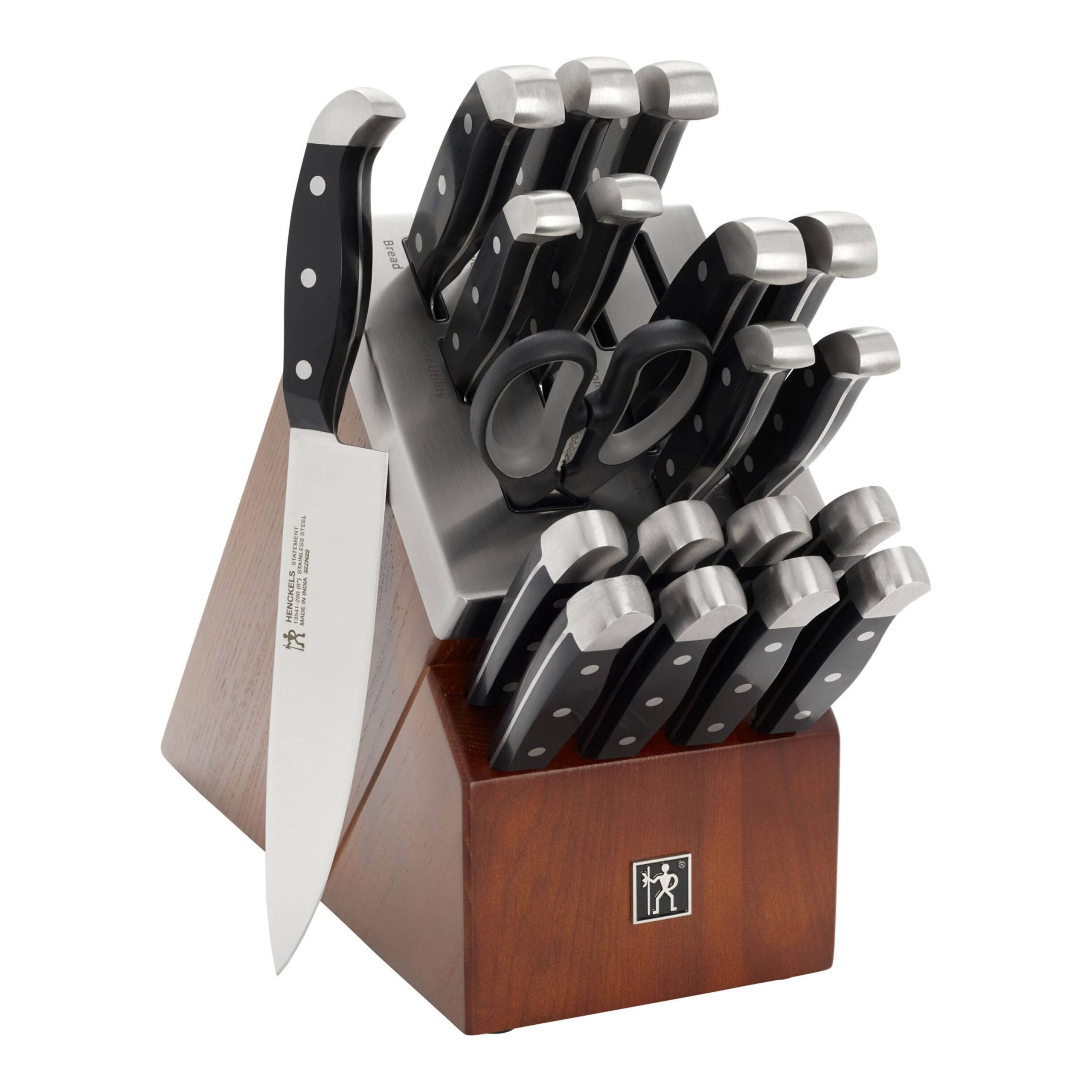 501ed8b7dac471bfa6e715fc06191f470ace606ada0e1e3598ff4bcc5d234b13.jpg Henckels Statement 20-pc, Knife Block Set - Image 1