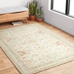 McClelland Oriental Handmade Hooked Wool Ivory Area Rug One Allium Way Rug Size: Rectangle 3'6" x 5'6"