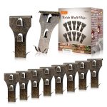 Aieve Brick Clips, 10 Pack Heavy Duty Brick Hangers Picture Hangers Siding Hooks Hanging Clips No Damage Wall Hangers Clips Without Nails for Hanging