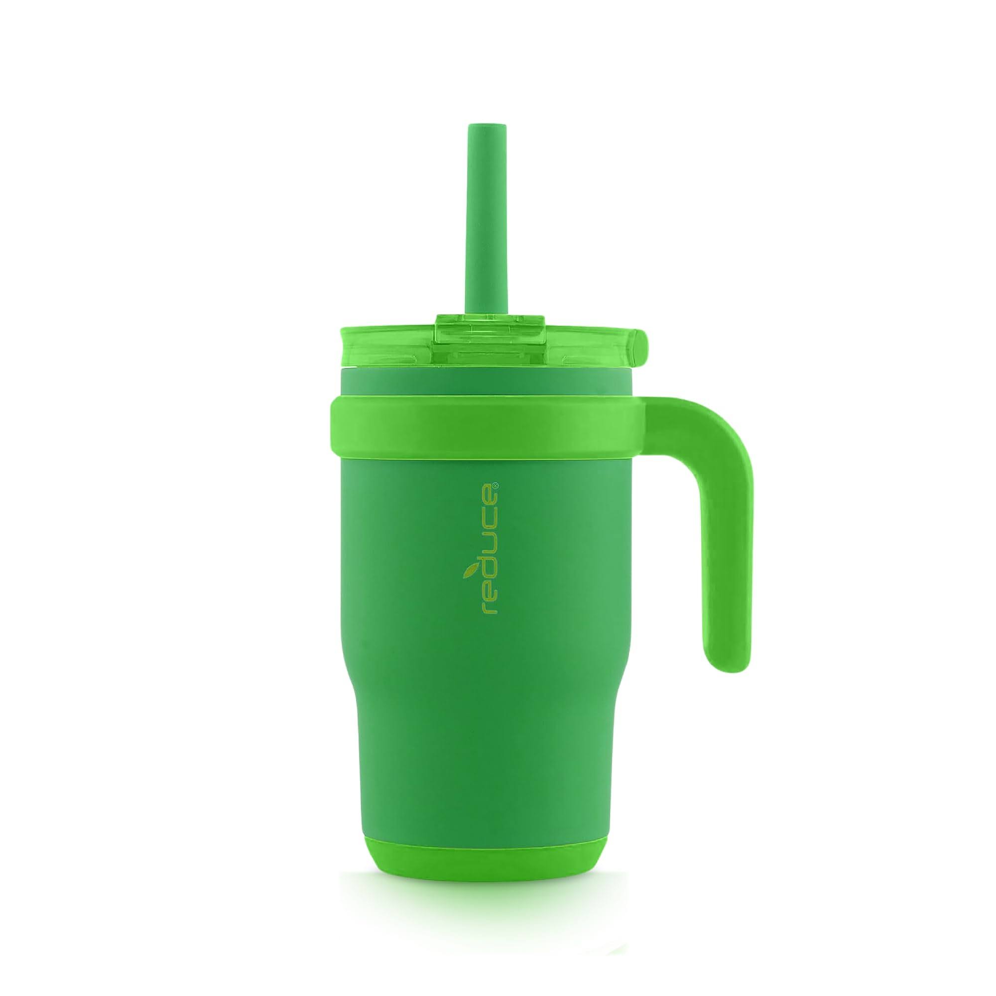 507f526cbc3a42bd63357ddffc2fffcb9f386d78fb1098f2fb445a4d65605470.jpg Reduce Coldee Kids Mug - Clover Green 14 oz - Image 1