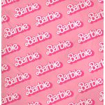 Intimo Mattel Barbie Logo On Repeat Soft Cuddly Plush Fleece Throw Blanket Wall Scroll