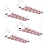 Sunco Lighting (Official Site): LED Grow Light, Red/Blue Spectrum, 4-Pack