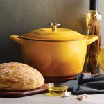 Tramontina Enameled Cast Iron 7-Quart Covered Round Dutch Oven Sunrise