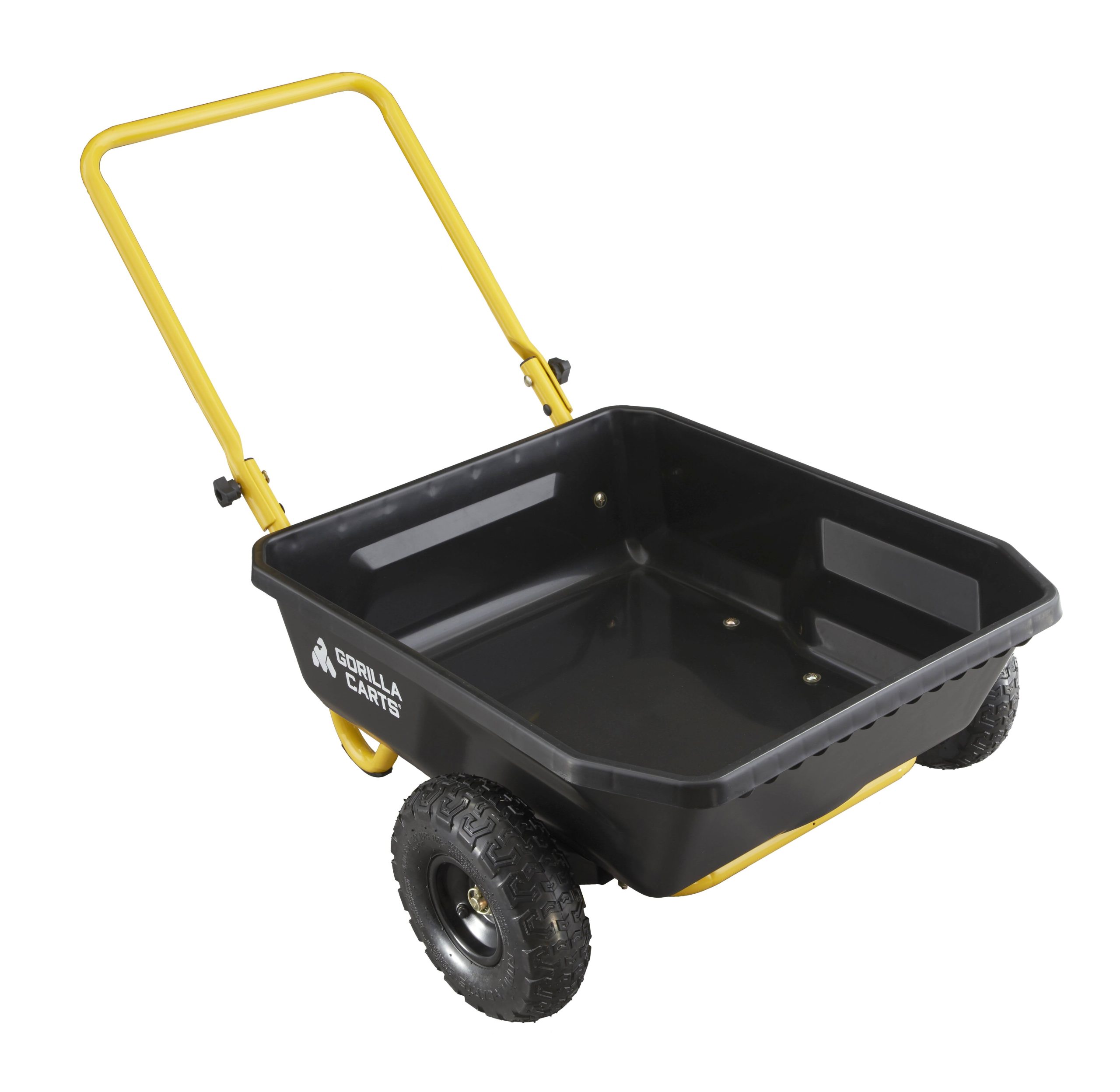 50def1c881e4f902397c2c6d78463de4a9578c091a8fcd6e240a698a4fca83d3.jpg Gorilla Carts 4 Cu. ft. 300 lb. Capacity Poly Yard Cart GCR-4 - Image 1