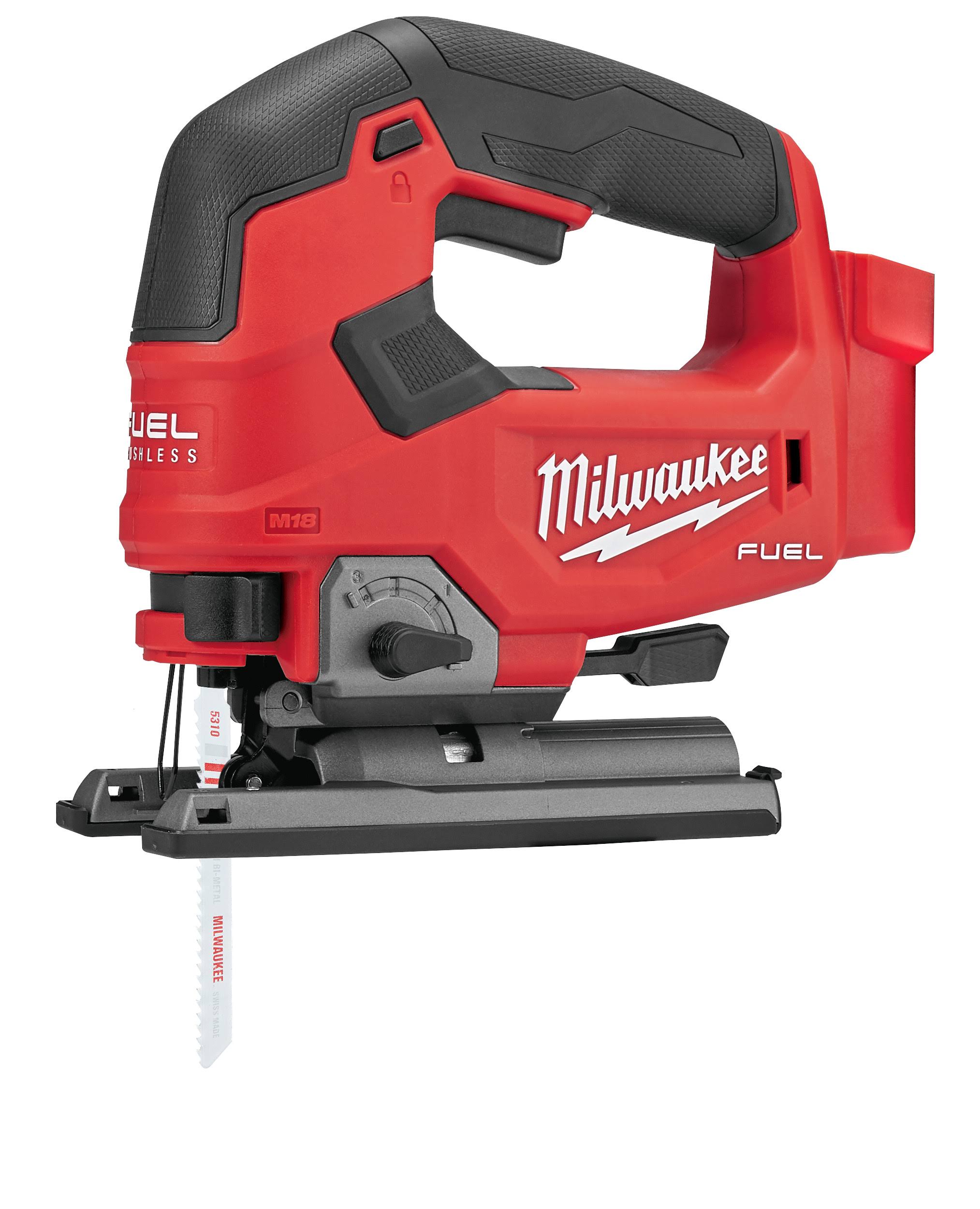 50e428359224fee6528461802dce0557de17462b2451b8b644290192789f52de.jpg Milwaukee Tool, 2737-20, M18 Fuel D-Handle Jig Saw - Image 1