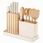 Caraway 14-Piece Knife & Utensils Prep Set in Cream