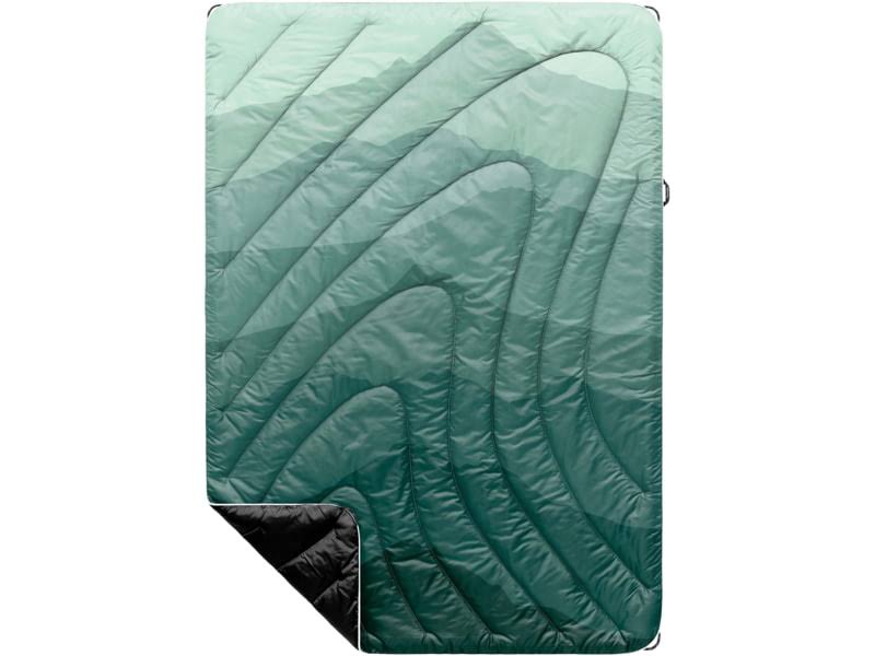 51386b0c209522b02302ab059cb4c866a01bf62b2b4159753c205c9cec472bda.jpg Rumpl Original Puffy Blanket - Junior Cascade Fade Green - Junior - Image 1