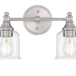 Signature Hardware Hesby 2-Light Vanity Light - Brushed Nickel