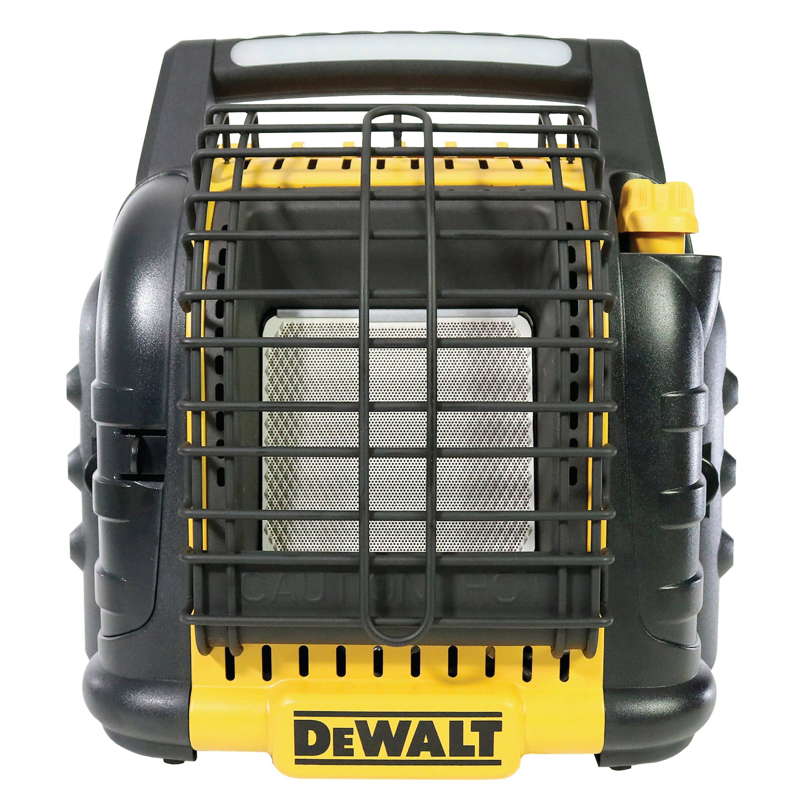5180abcc2f8f29471e4e72e62dcd9055eb5bd3069c6214bf3d02a0e8ebbbddb5.jpg DeWalt 12,000 BTU Cordless Portable Propane Radiant Heater - Image 1