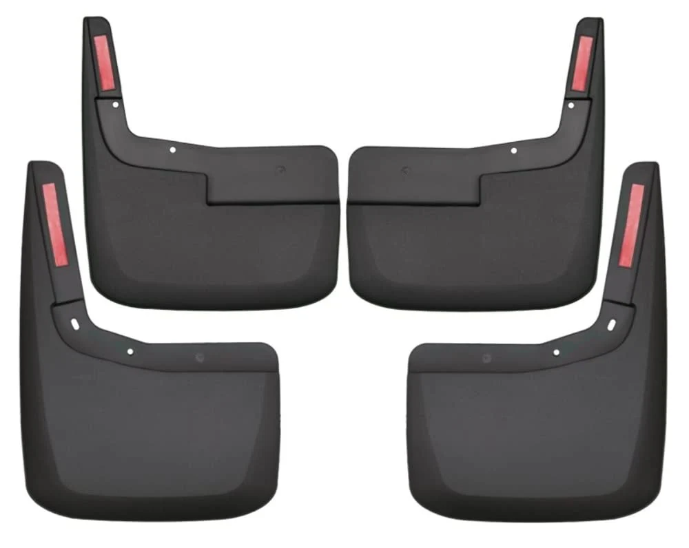 519938b3839a114252cfd1b09102ad9b8d312e87bd309f3edbbe63a47fe0386a.webp Husky Liners 4 Pcs Front & Rear Mud Guards - Image 1
