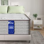 Kow® 12 in Hybrid Mattress, Full Size Medium Firm Innerspring Mattress in a Box, with 3 Layer Premium Foam and Pocket Springs